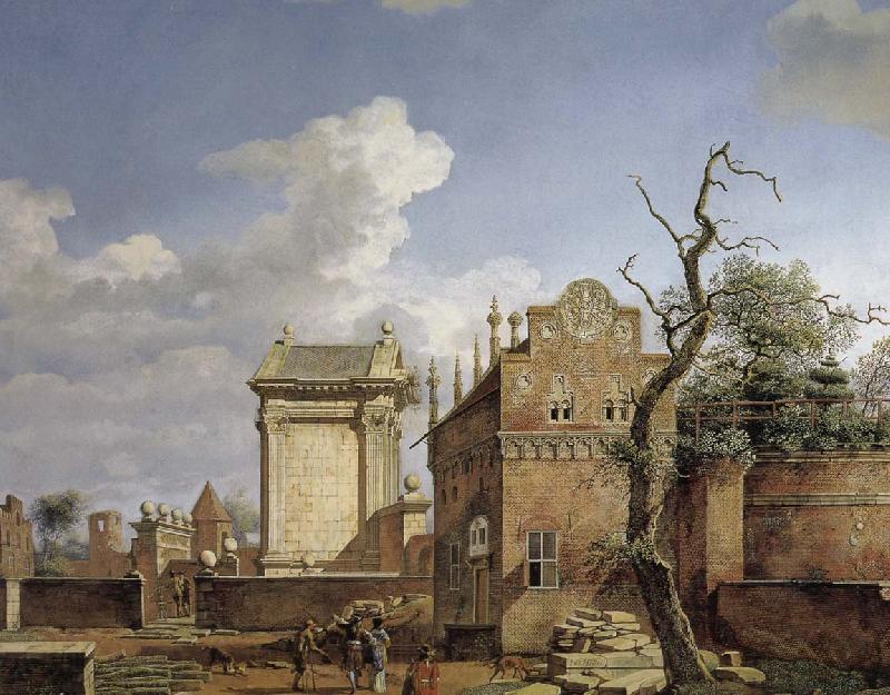 Jan van der Heyden Construction of the Arc de Triomphe